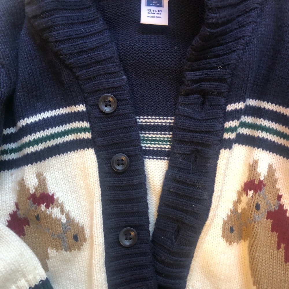 Janie and jack boys shawl collar cardigan